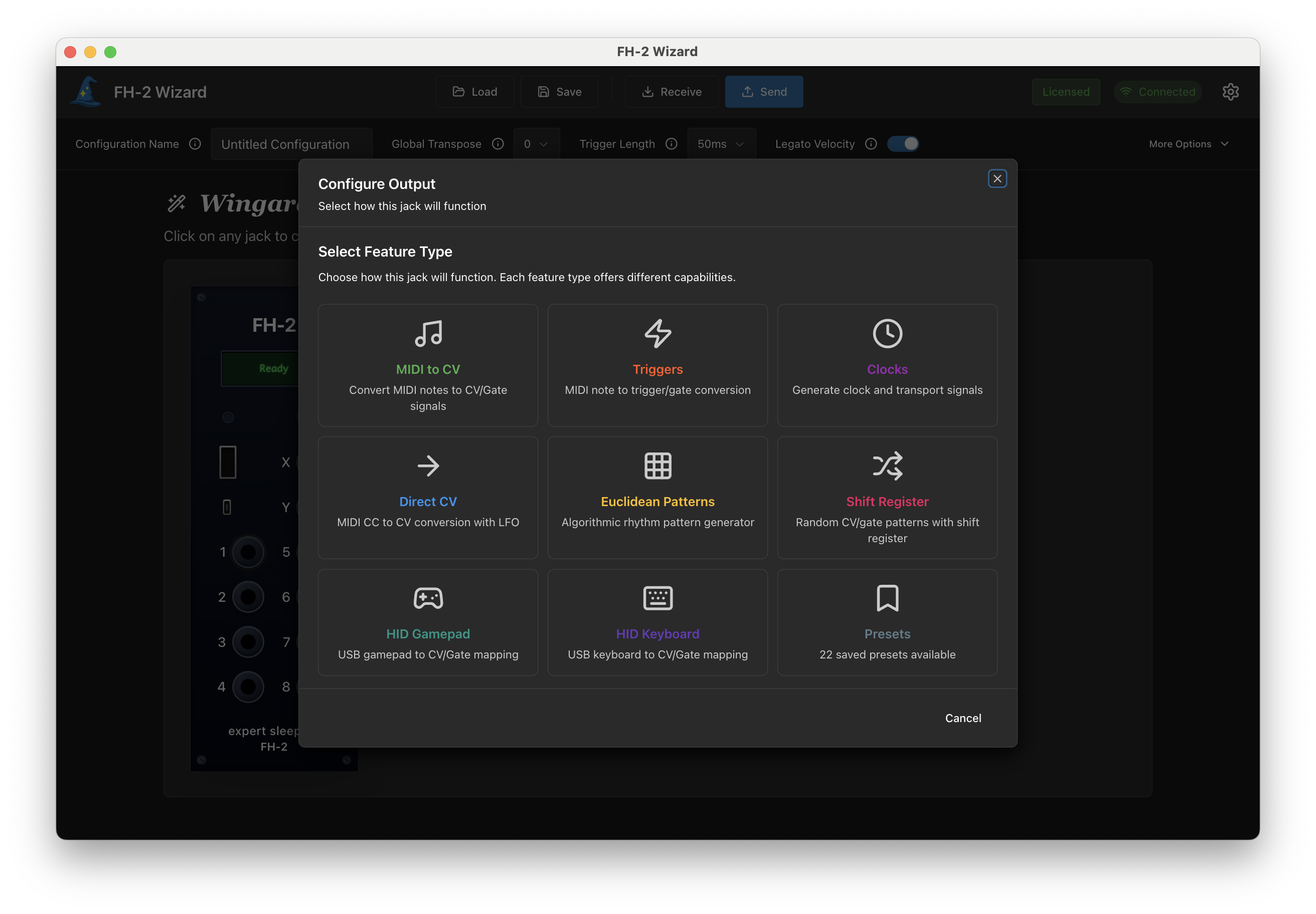 Wizard Setup Flow - Dark Mode